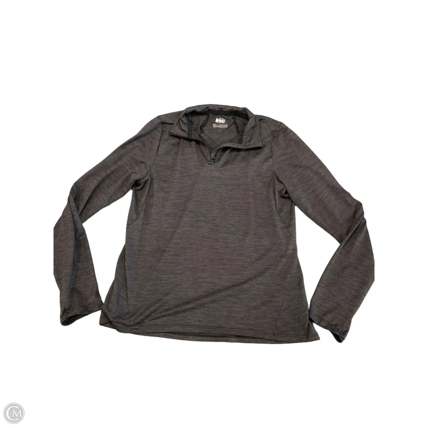 Athletic Sweatshirt Collar By Rei In Grey, Size: S