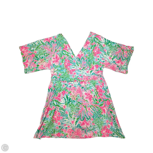 Dress Designer By Lilly Pulitzer In Floral Print, Size: Xl
