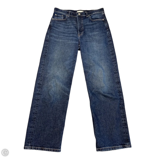 Jeans Straight By Banana Republic In Blue Denim, Size: 12