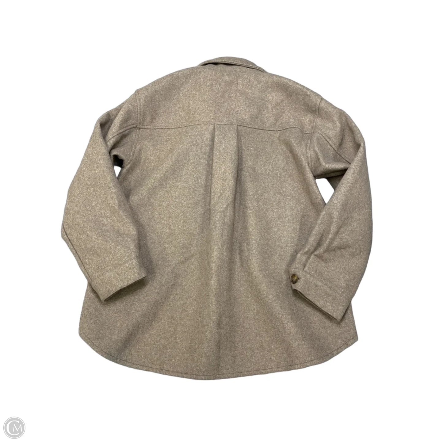 Jacket Shirt By Love Tree In Brown, Size: M