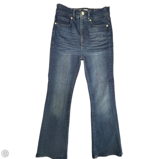 Jeans Flared By Loft In Blue Denim, Size: 0
