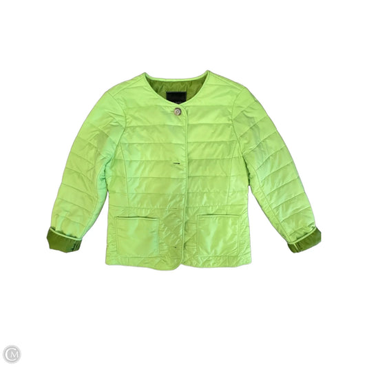 Jacket Puffer & Quilted By Talbots In Green, Size: M