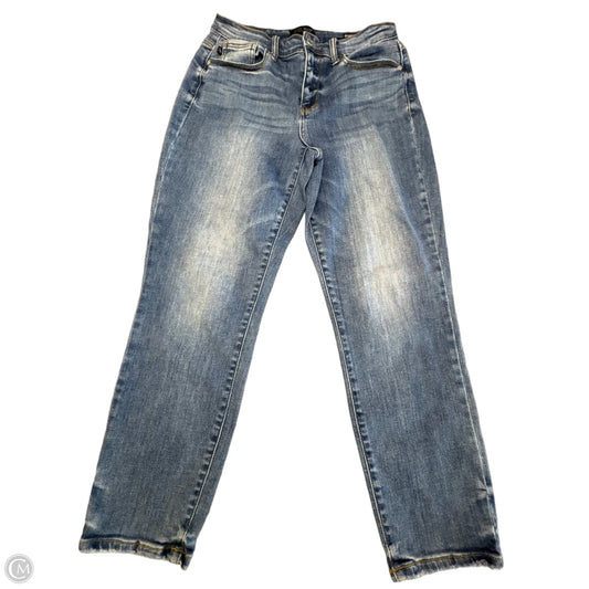 Jeans Cropped By Judy Blue In Blue Denim, Size: 6
