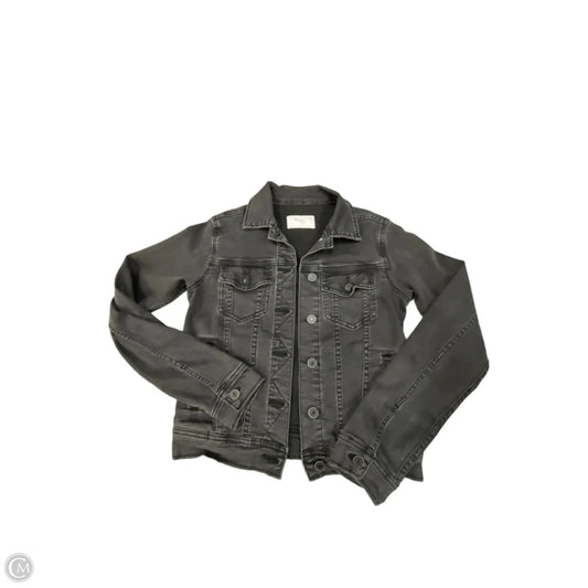 Jacket Denim By Kancan In Black Denim, Size: Xs