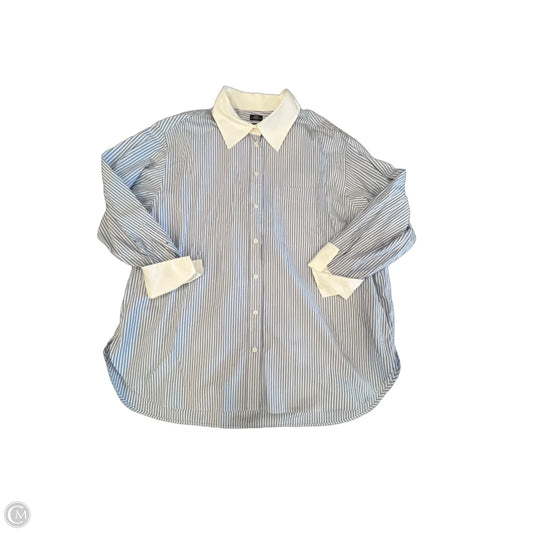 Top Long Sleeve By Gap In Striped Pattern, Size: Xl