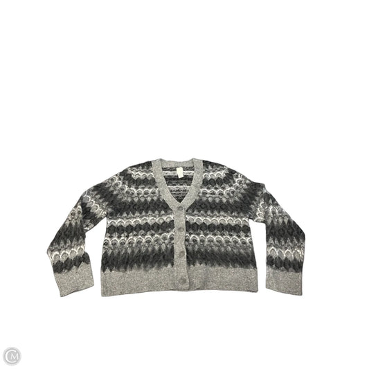 Sweater Cardigan By Joie In Grey, Size: Xl