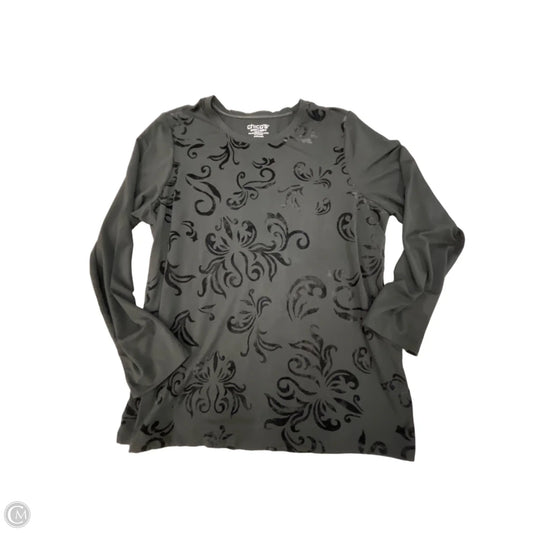 Top Long Sleeve By Chicos In Black, Size: Xl