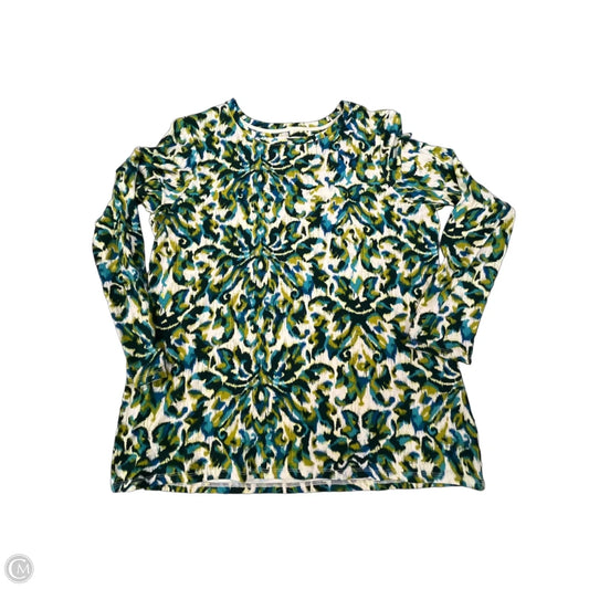 Top Long Sleeve By Chicos In Floral Print, Size: Xl