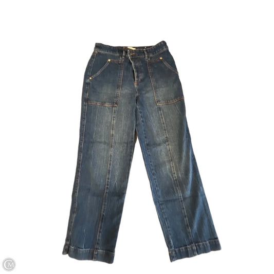 Jeans Straight By Loft In Blue Denim, Size: 8