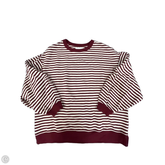 Sweatshirt Crewneck By Aerie In Striped Pattern, Size: M