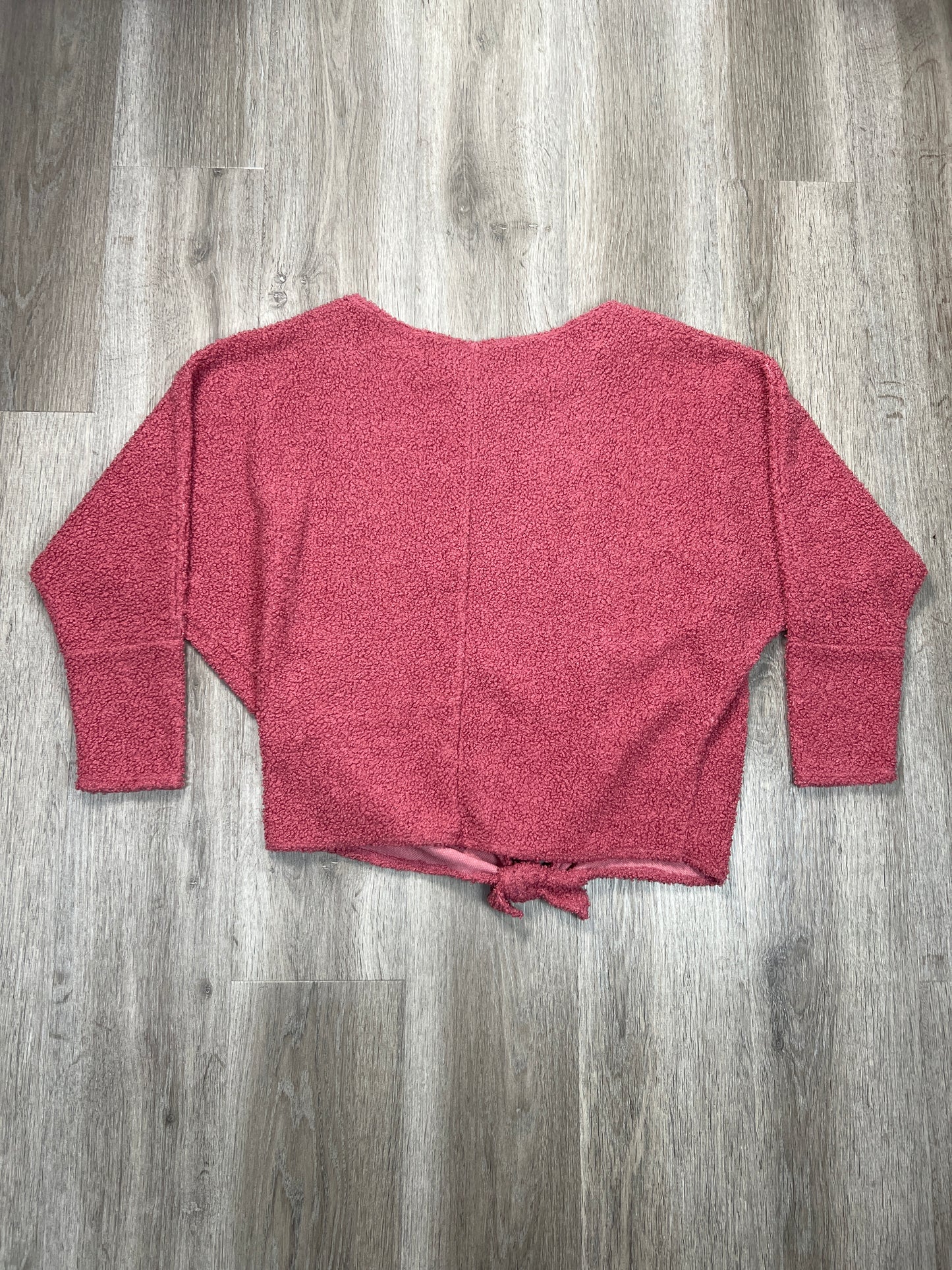 Sweatshirt Crewneck By Vervet In Pink, Size: S