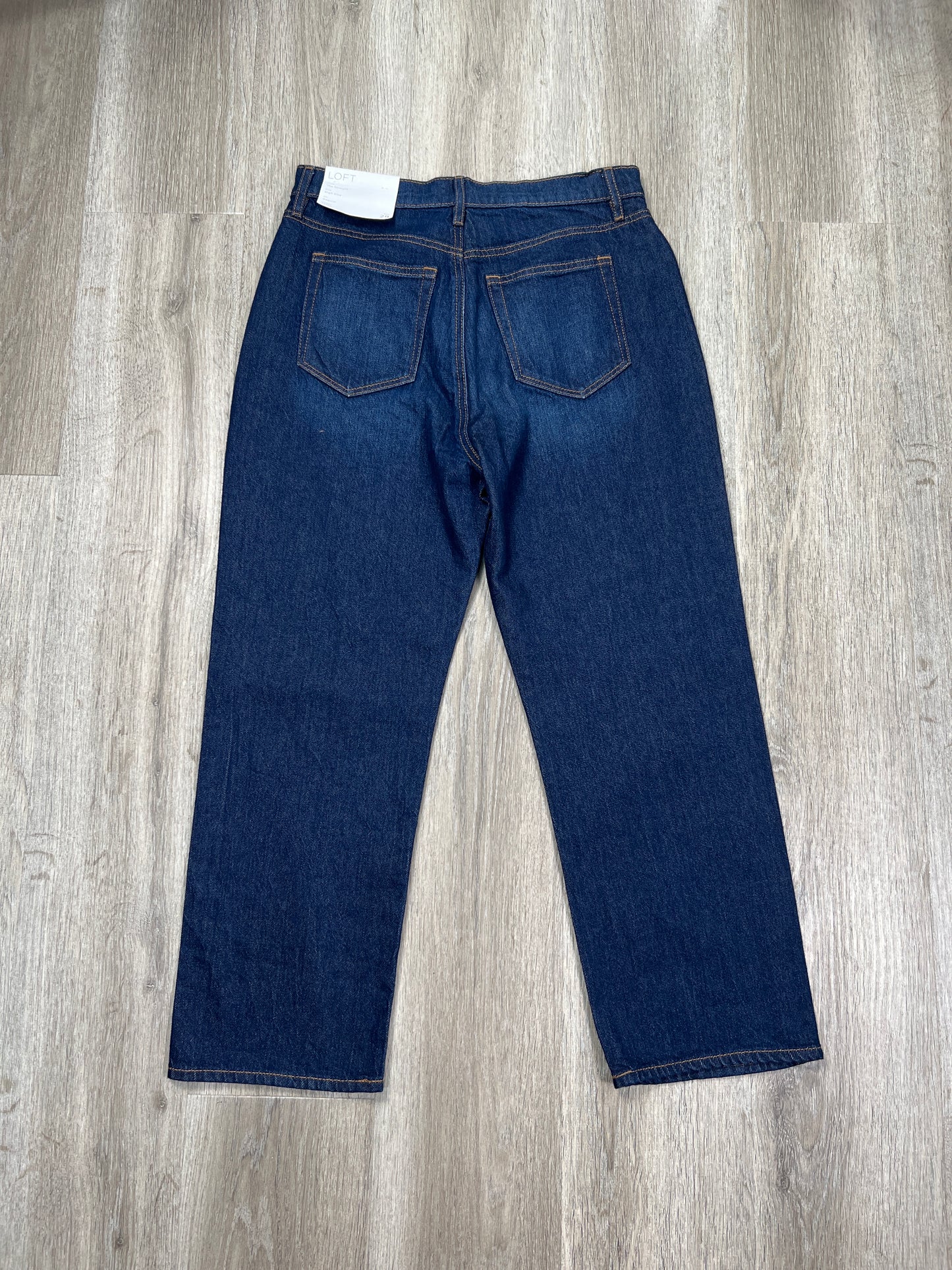 Jeans Straight By Loft In Blue Denim, Size: 8