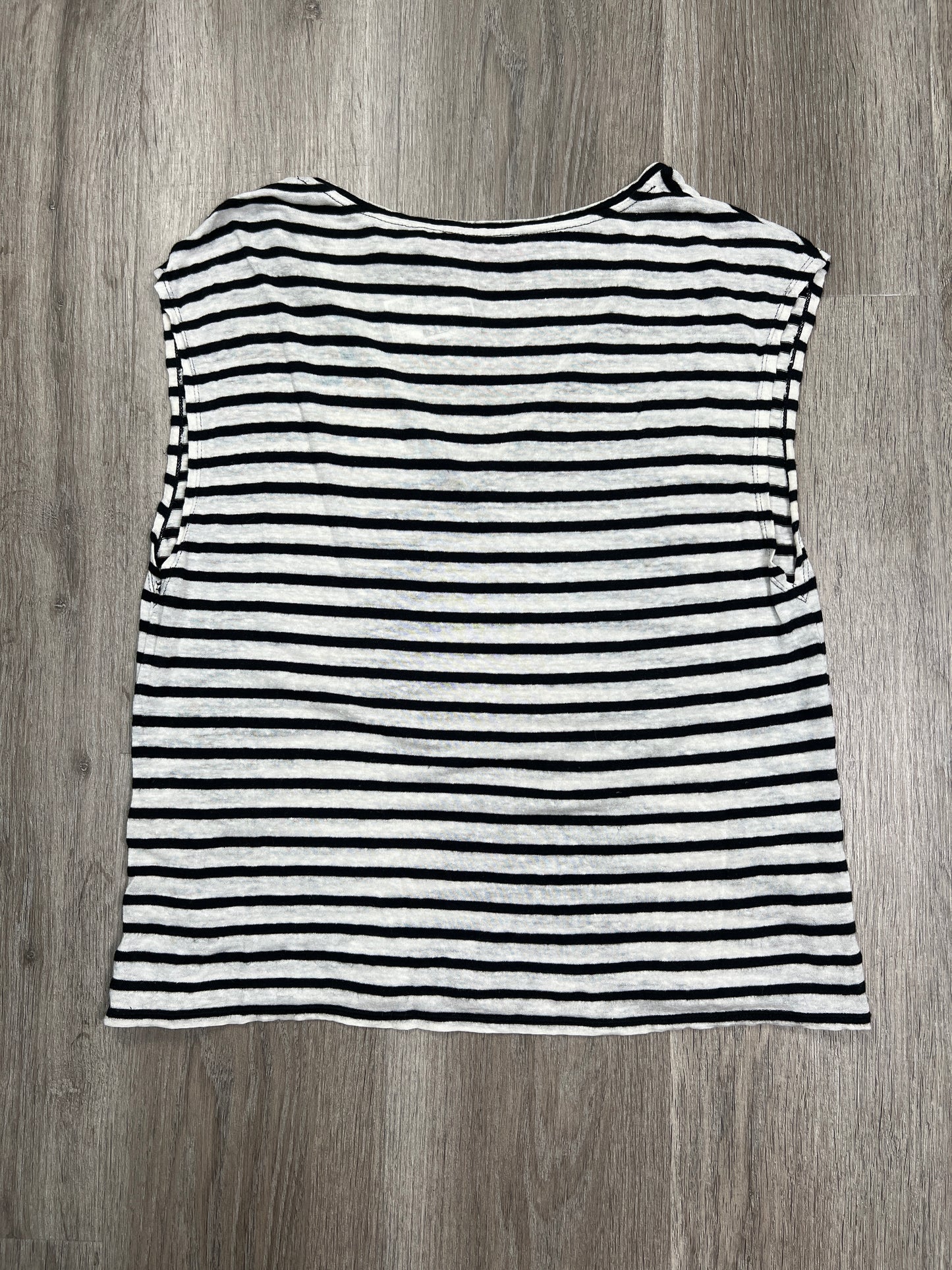 Striped Pattern Top Short Sleeve Alice + Olivia, Size S