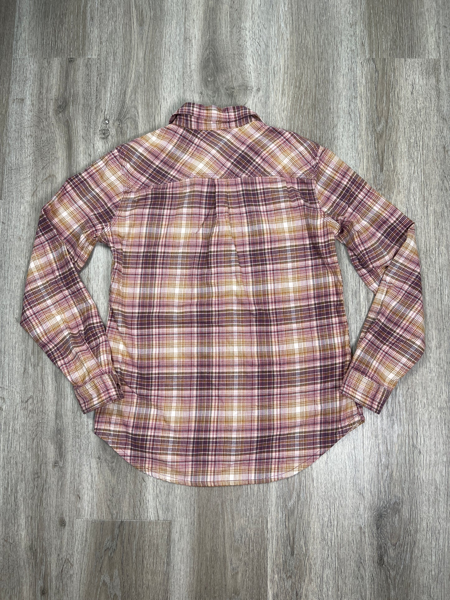 Plaid Pattern Top Long Sleeve Carhartt, Size S