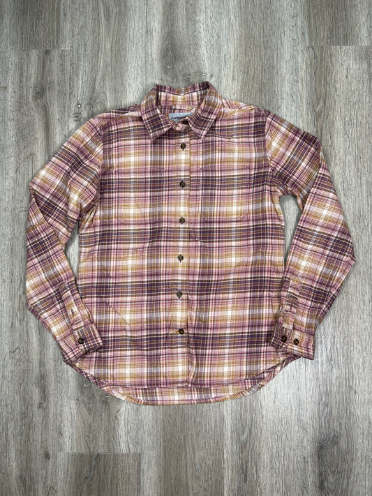 Plaid Pattern Top Long Sleeve Carhartt, Size S