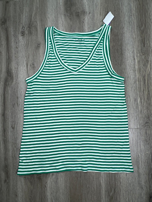 Striped Pattern Tank Top Loft, Size Xl