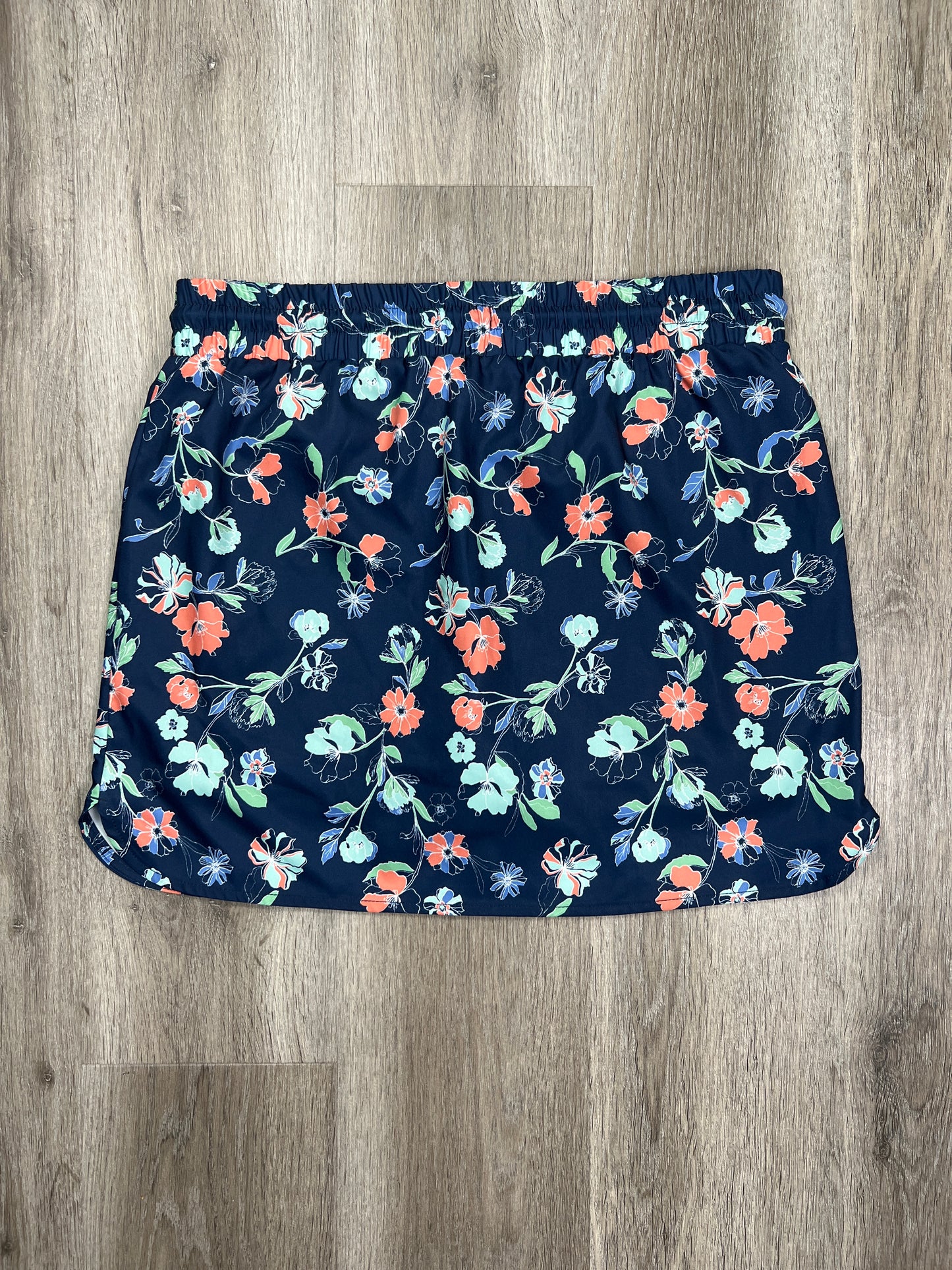 Floral Print Athletic Skirt St Johns Bay, Size M