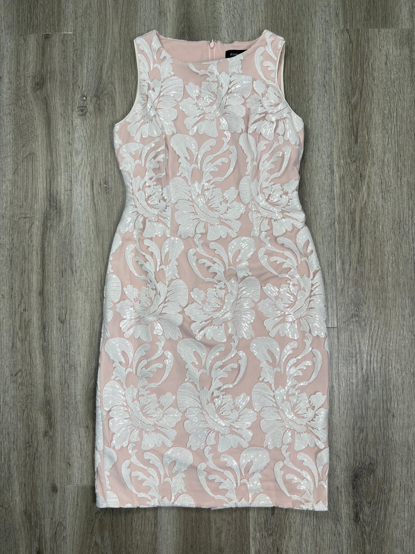 Pink & White Dress Party Short Ivanka Trump, Size Xs