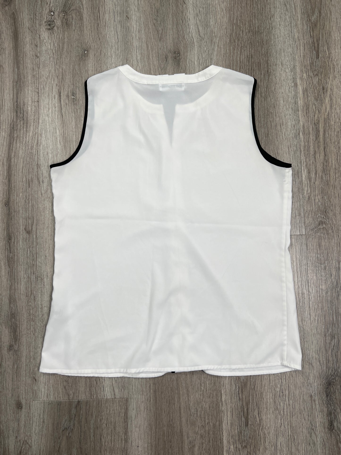 Black & White Blouse Sleeveless Calvin Klein, Size S