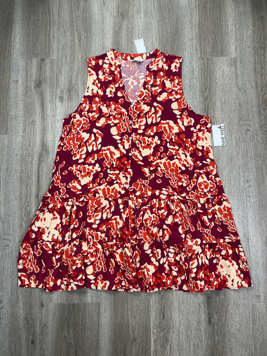 Dress Casual Short By Nine West Apparel In Red, Size: Xl