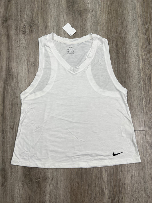 Athletic Tank Top By Nike Apparel In White, Size: Xs