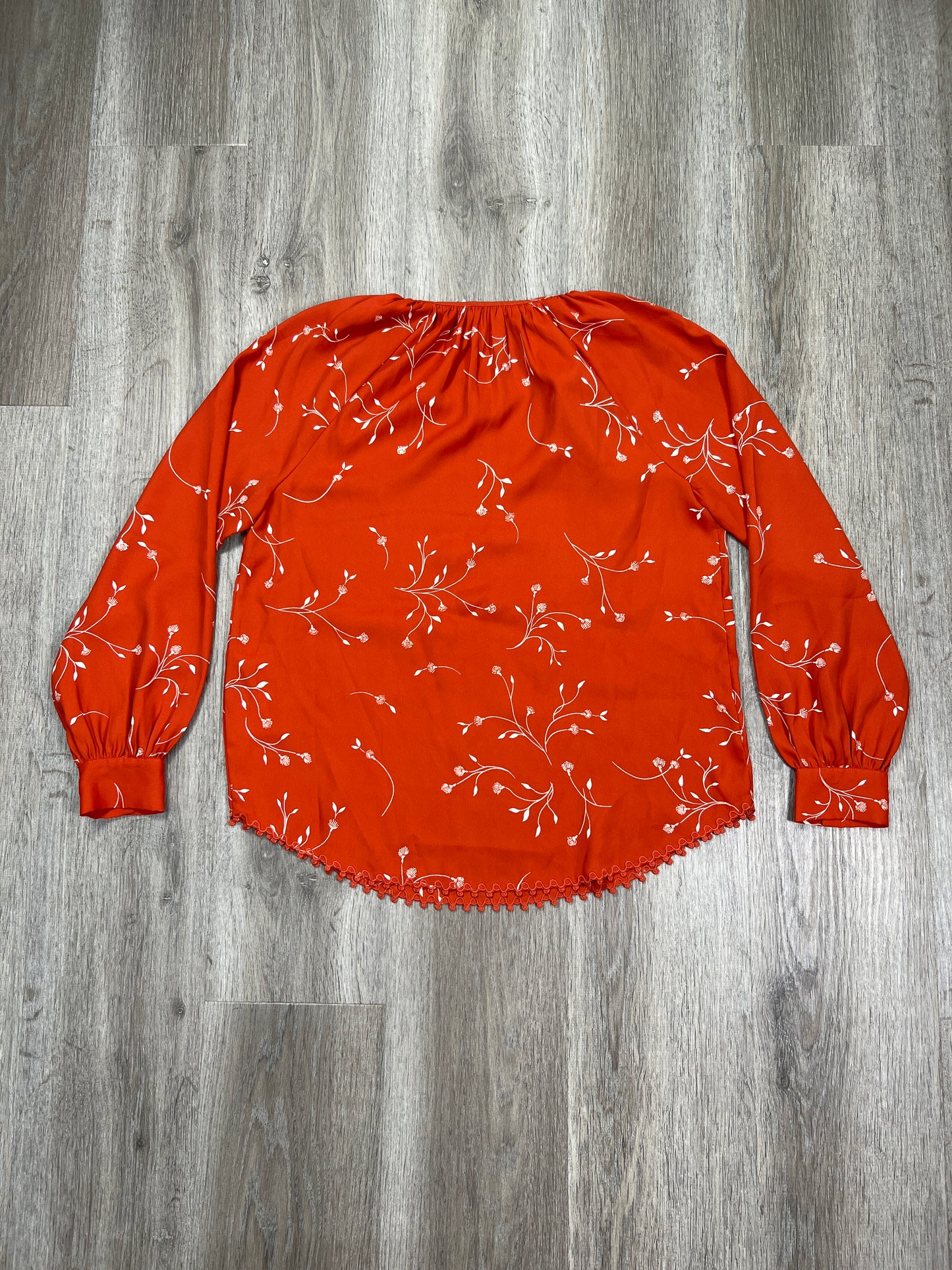 Blouse Long Sleeve By Joie In Orange, Size: Xs