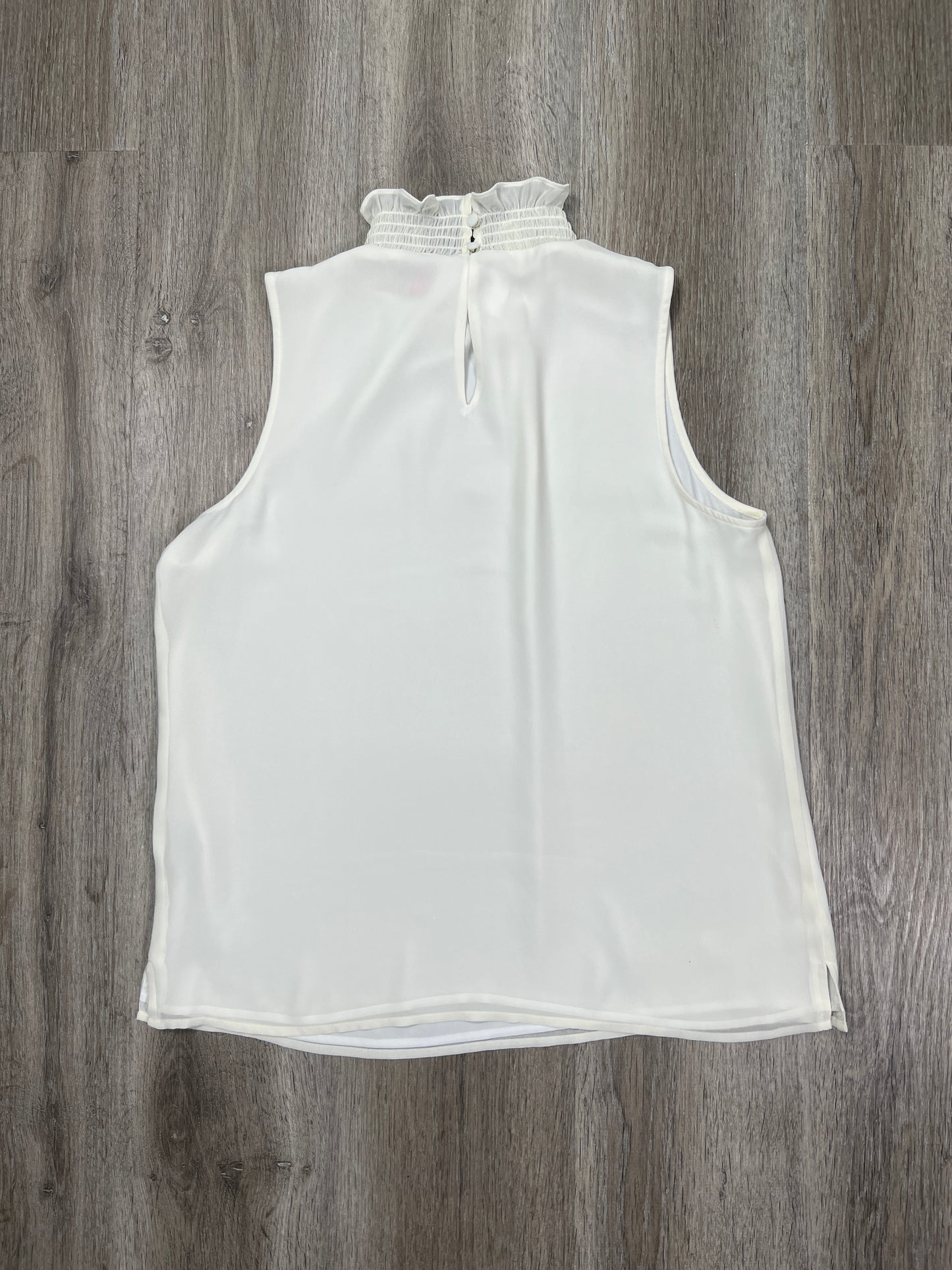 Blouse Sleeveless By Vince Camuto In Cream, Size: S