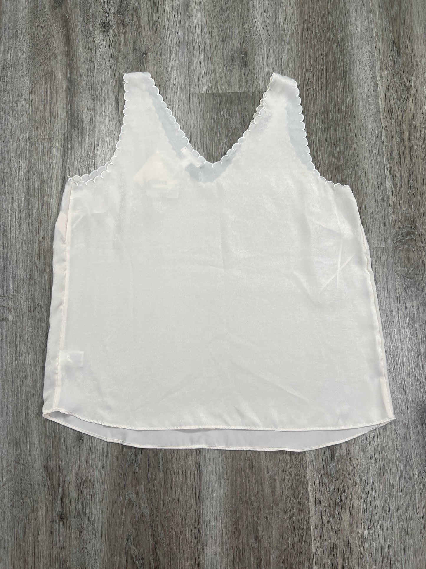 Blouse Sleeveless By Lc Lauren Conrad In Cream, Size: L