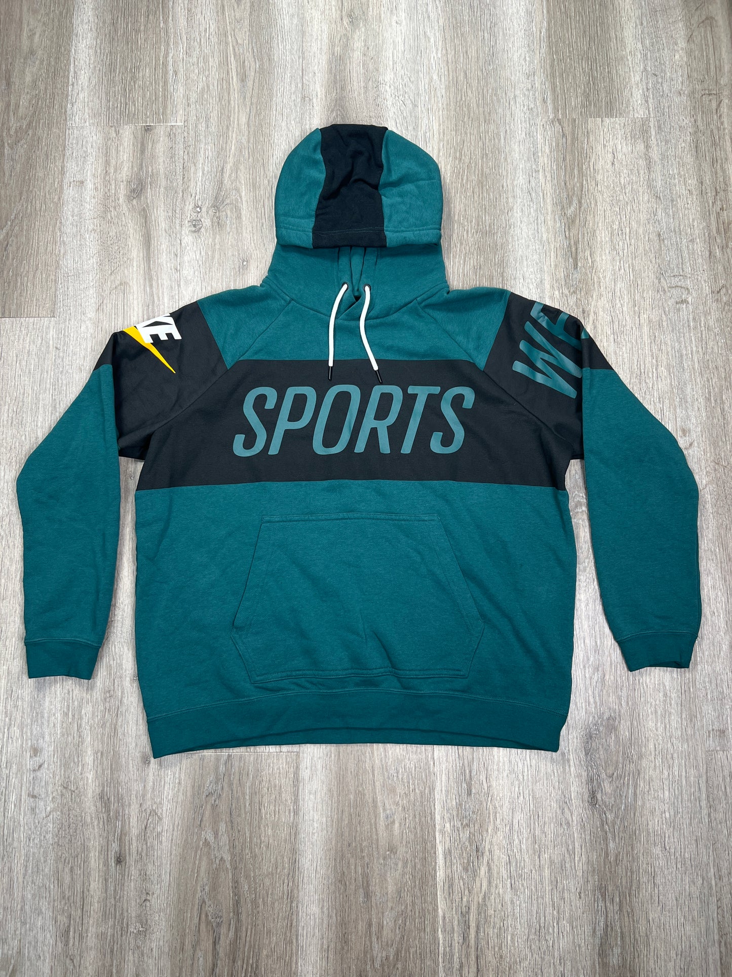 Athletic Sweatshirt Hoodie By Nike Apparel In Teal, Size: Xl