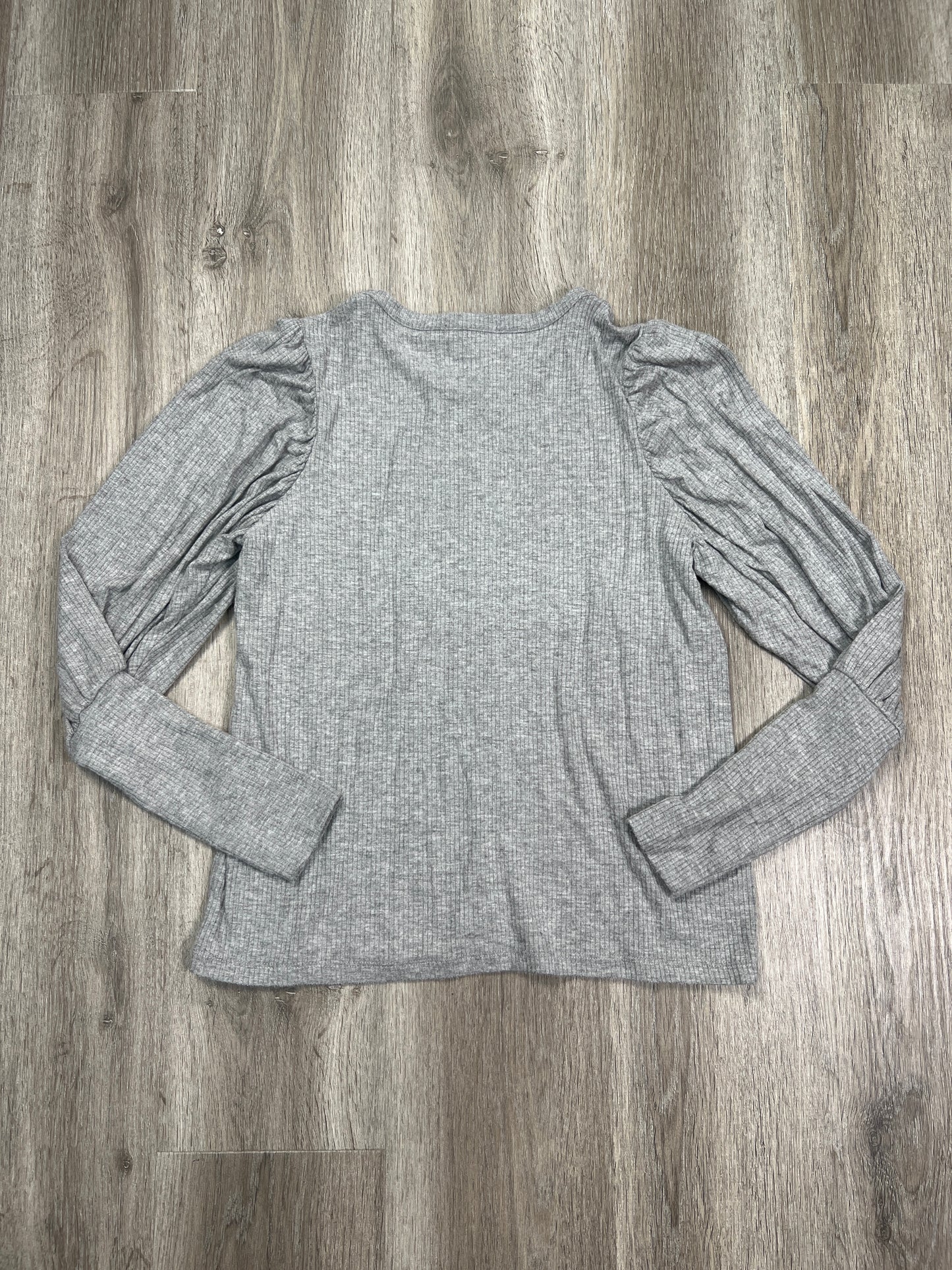 Top Long Sleeve By Evereve In Grey, Size: Xs