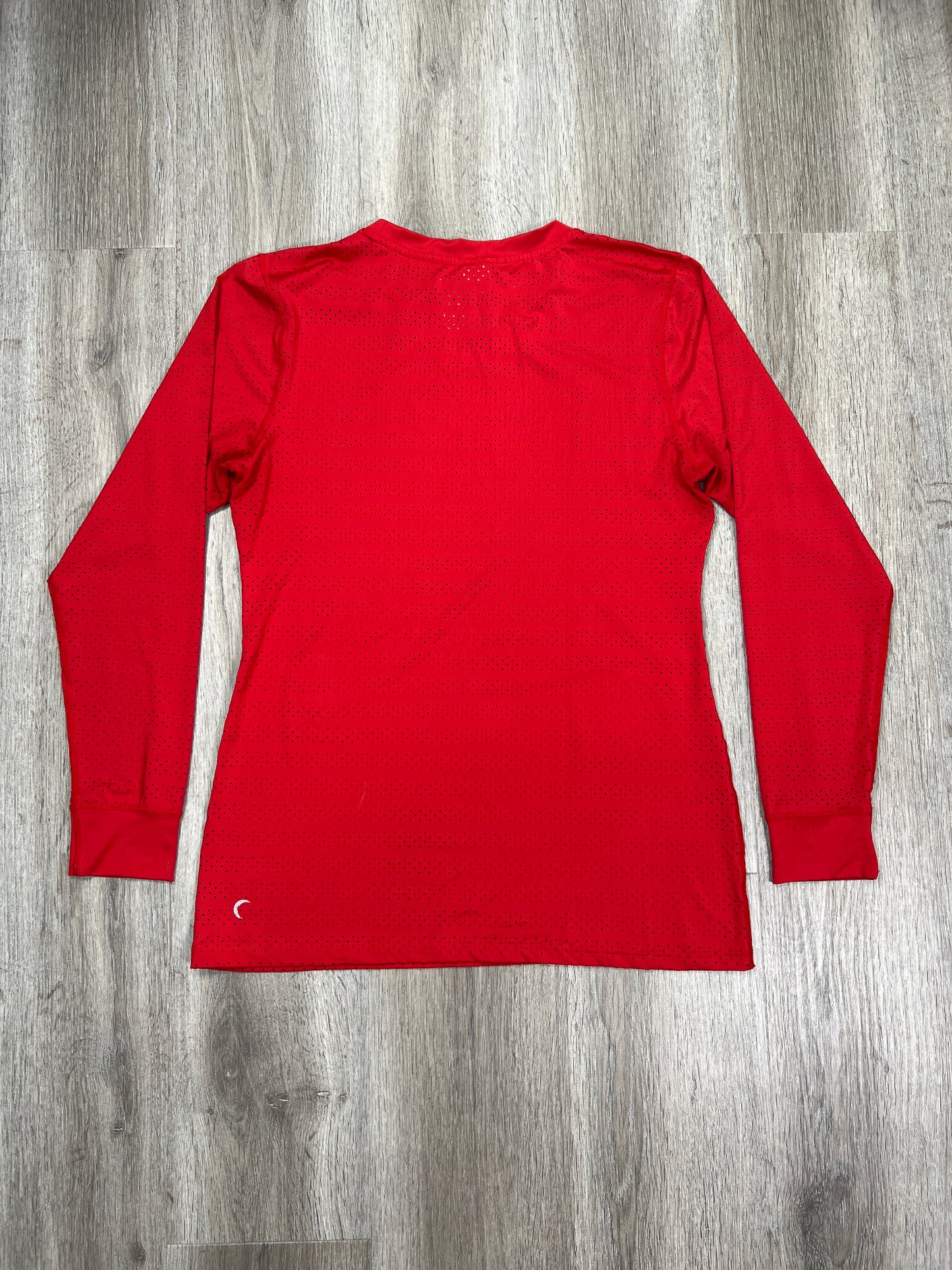 Athletic Top Long Sleeve Crewneck By Zyia In Red, Size: L