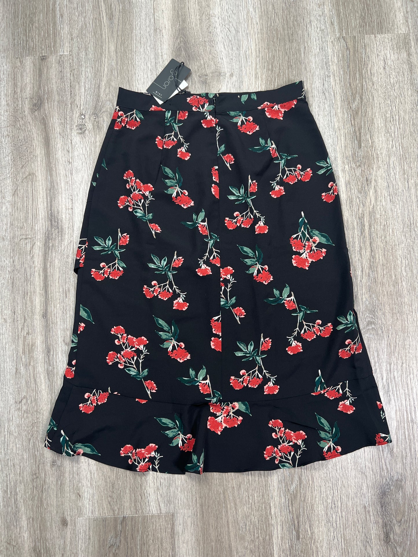 Skirt Midi By Gibson In Floral Print, Size: M