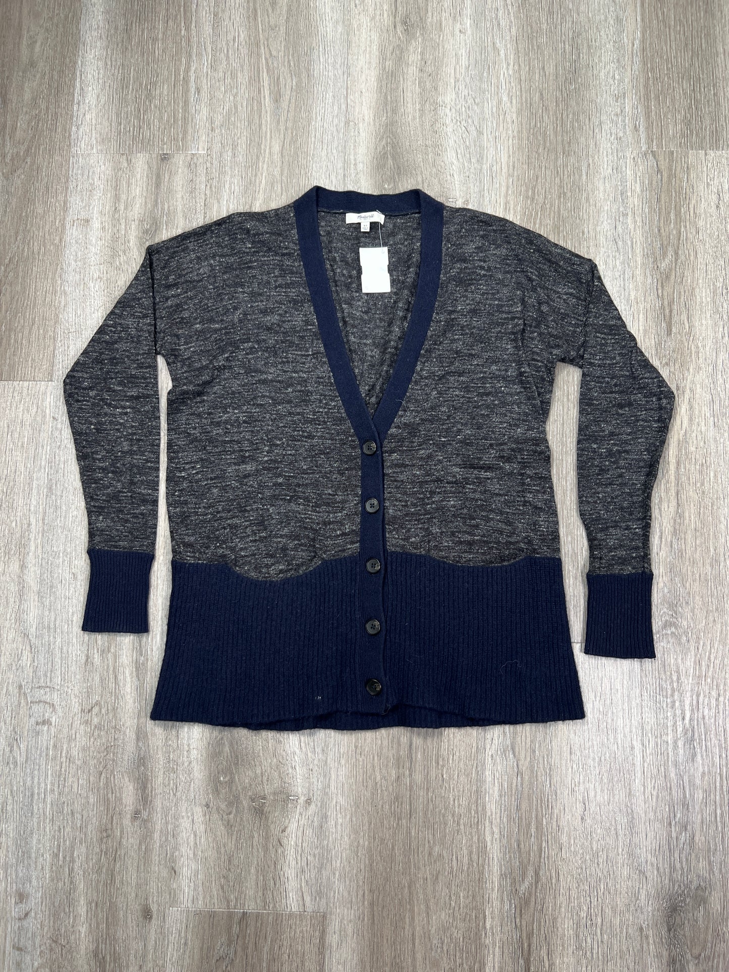 Cardigan By Madewell In Blue & Grey, Size: Xs