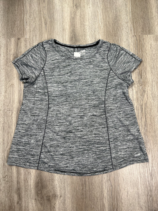 Athletic Top Short Sleeve By Avia In Grey, Size: Xxl