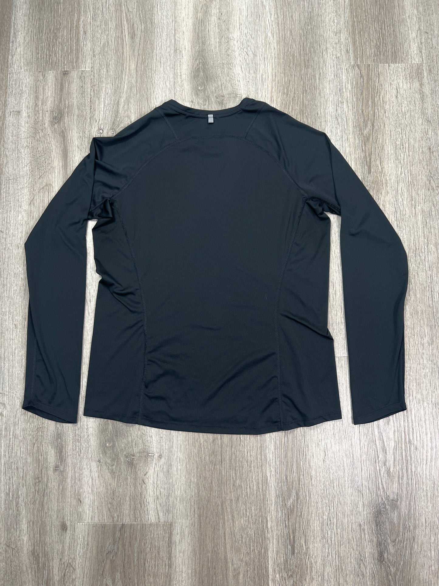 Athletic Top Long Sleeve Crewneck By Nike Apparel In Black, Size: L