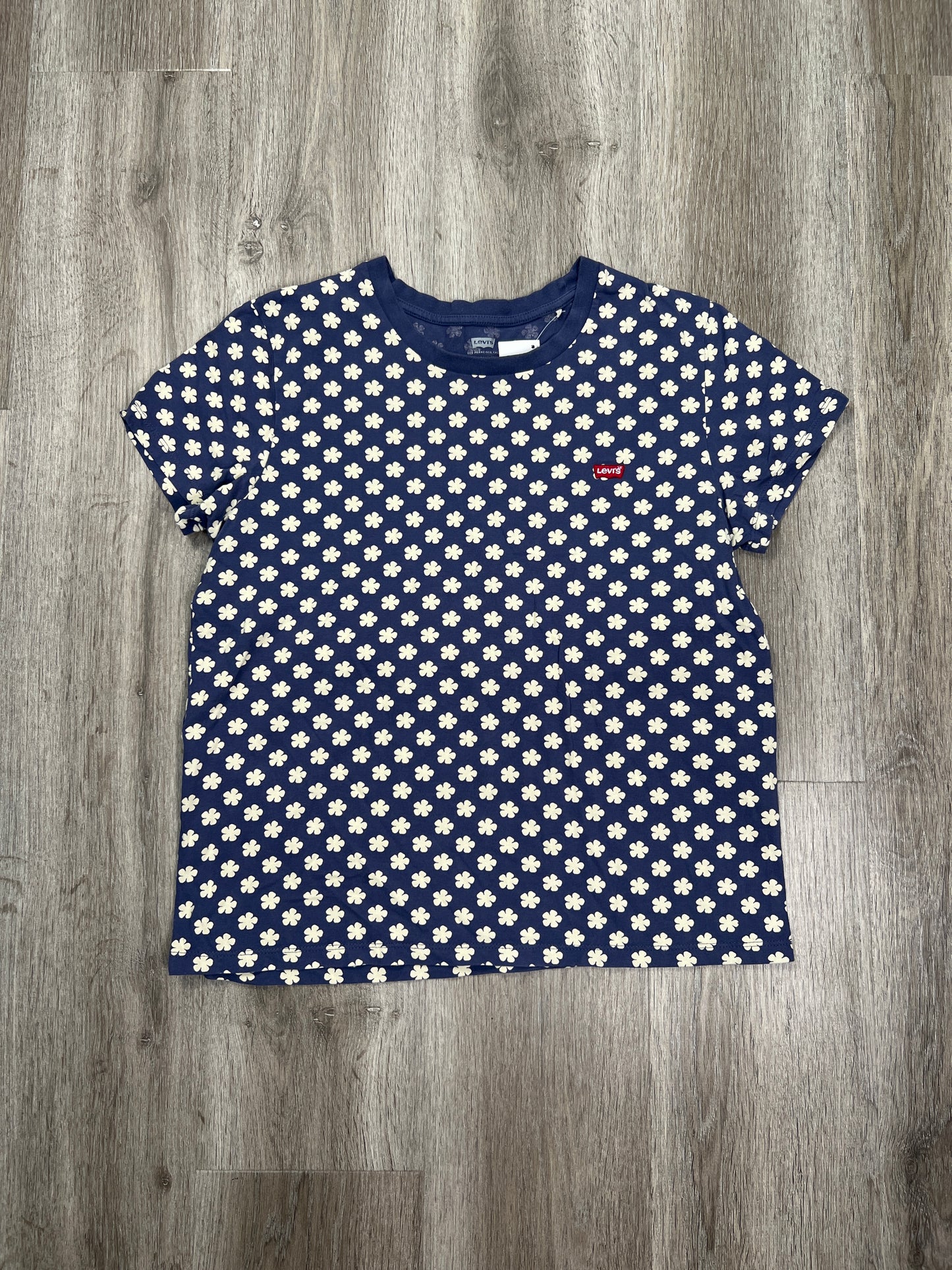 Top Short Sleeve By Levis In Blue, Size: M