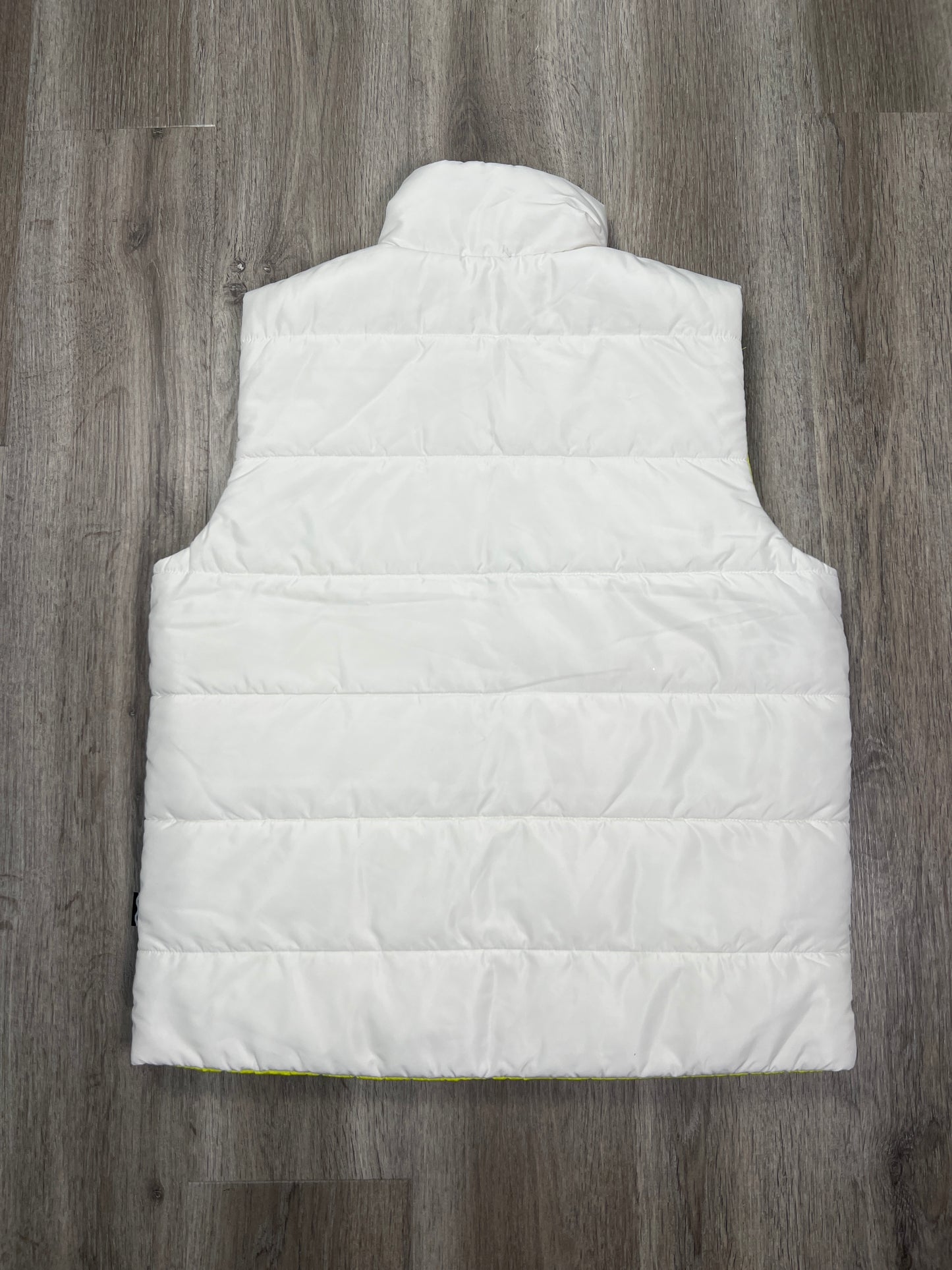 Vest Puffer & Quilted By Clothes Mentor In Green & White, Size: M