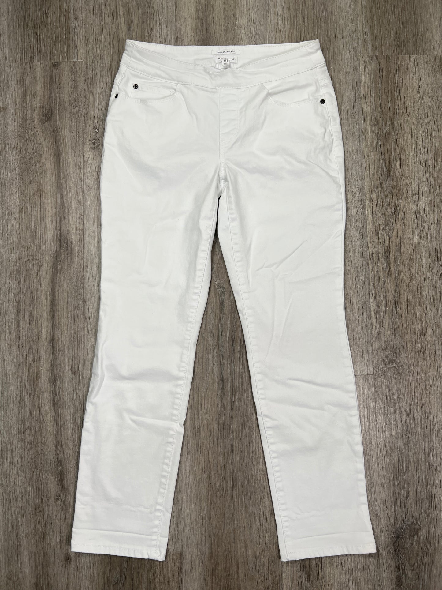 White Jeans Straight West Bound, Size 6