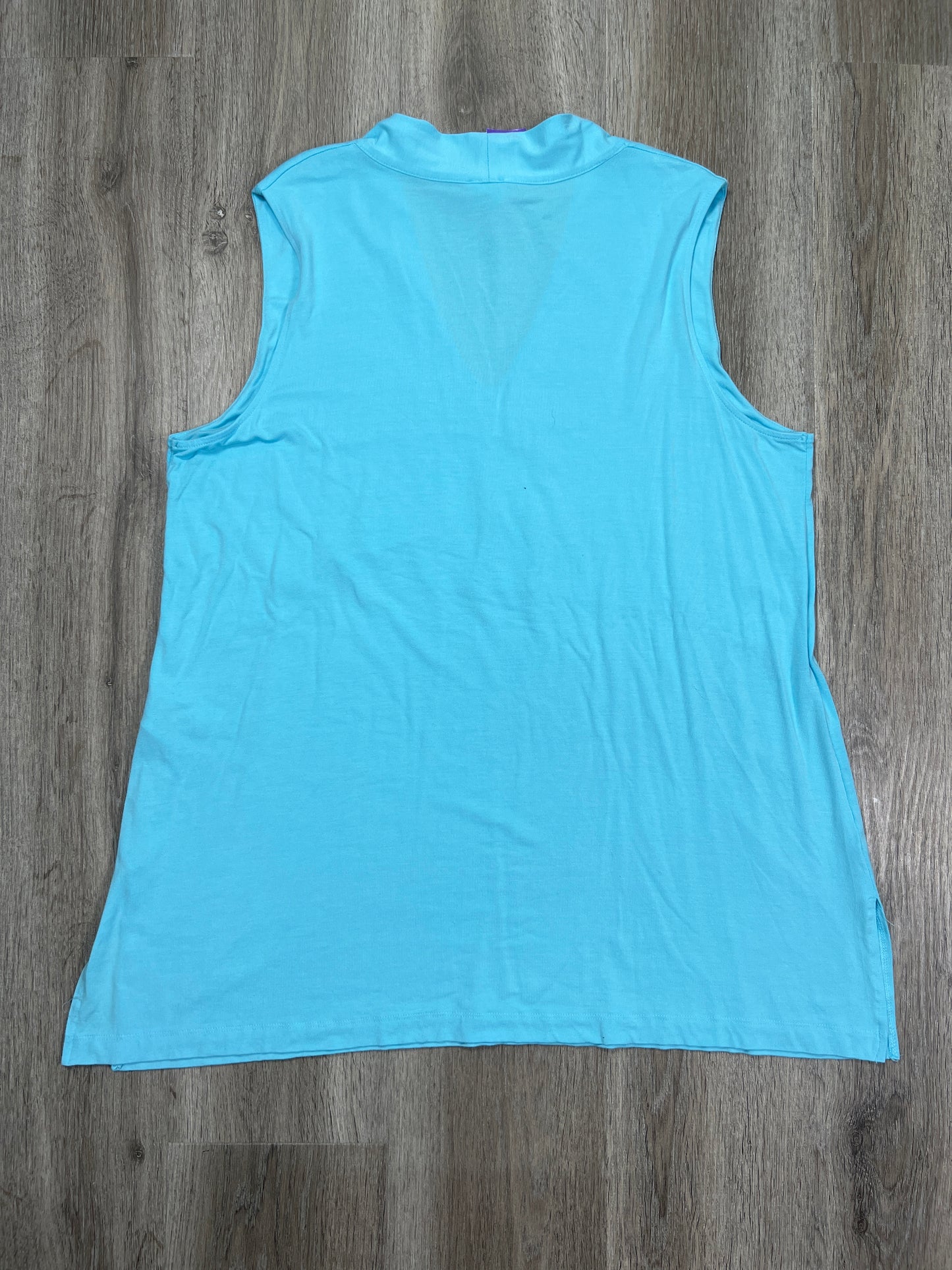 Blue Top Sleeveless Chicos, Size Xl