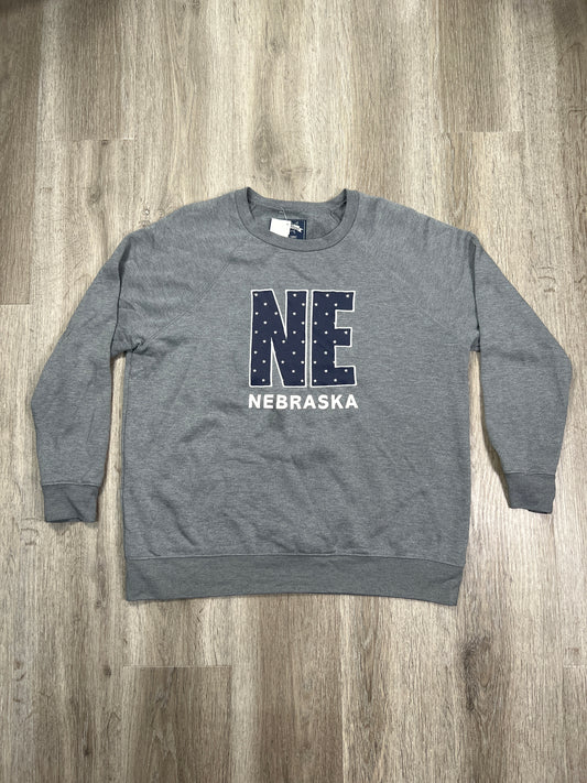 Sweatshirt Crewneck By STATE OF MINE, In Grey, Size: Xl