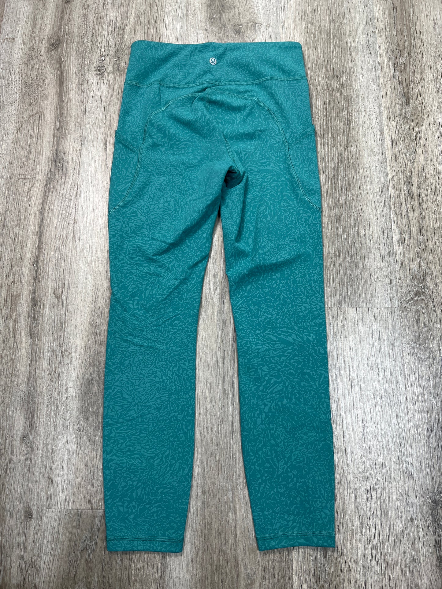 Athletic Leggings By Lululemon In Teal, Size: S