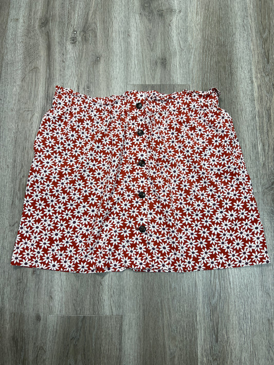 Skirt Mini & Short By Madewell In Floral Print, Size: Xl