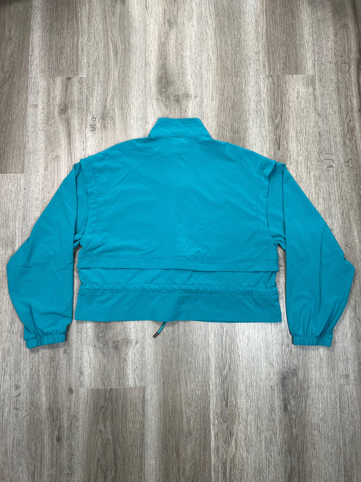 Athletic Jacket By RAE MODE In Teal, Size: L