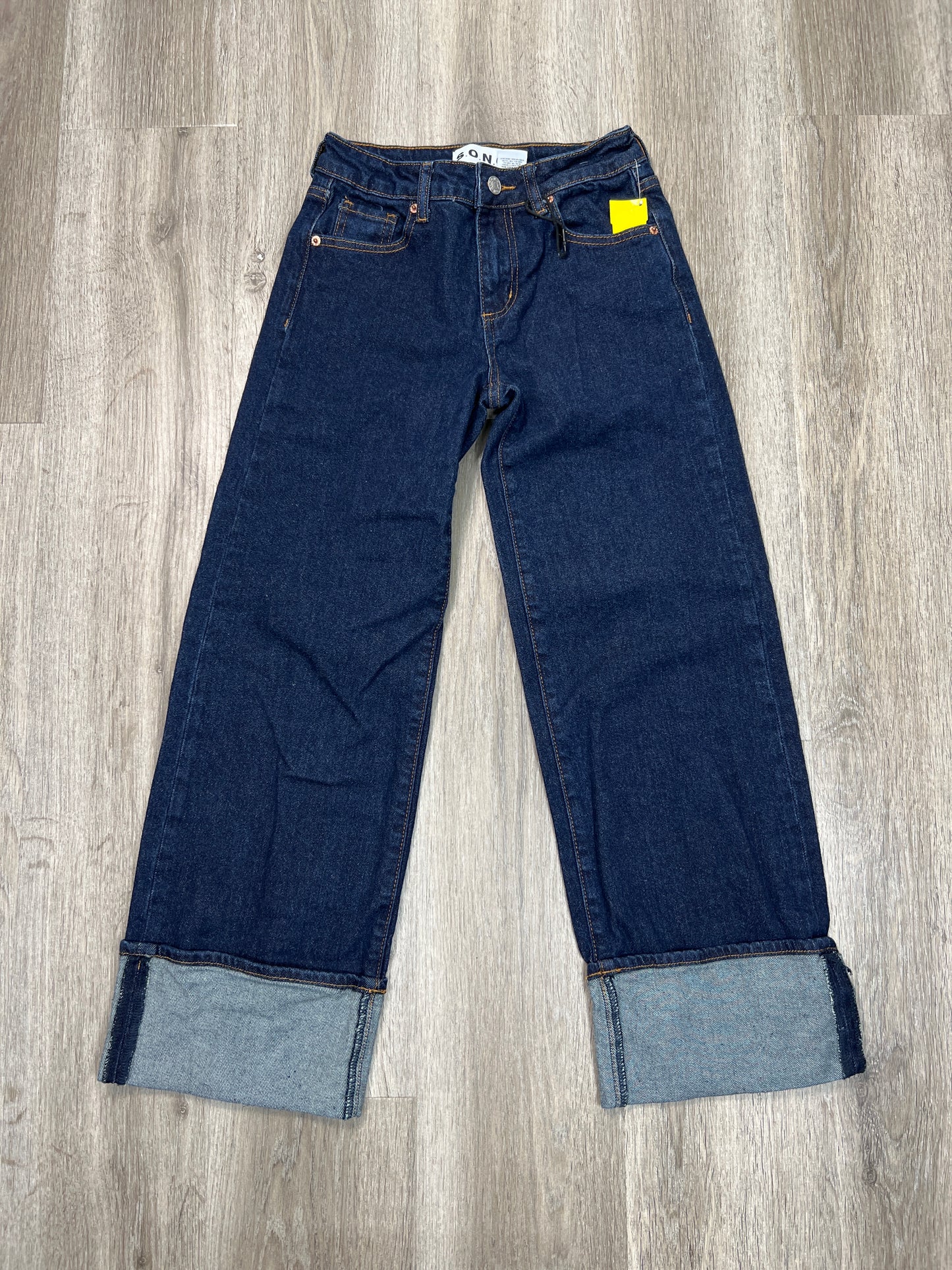 Jeans Wide Leg By S.O.N.G. In Blue Denim, Size: 00