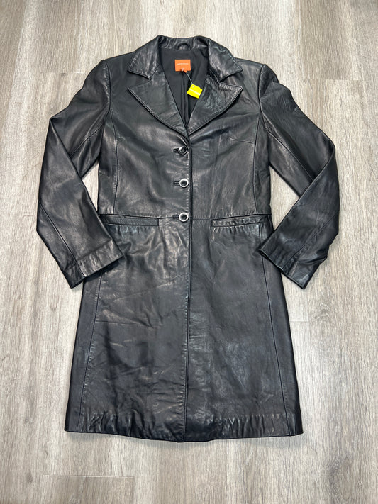 Coat Leather By ANONYMOUS In Black, Size: Xs