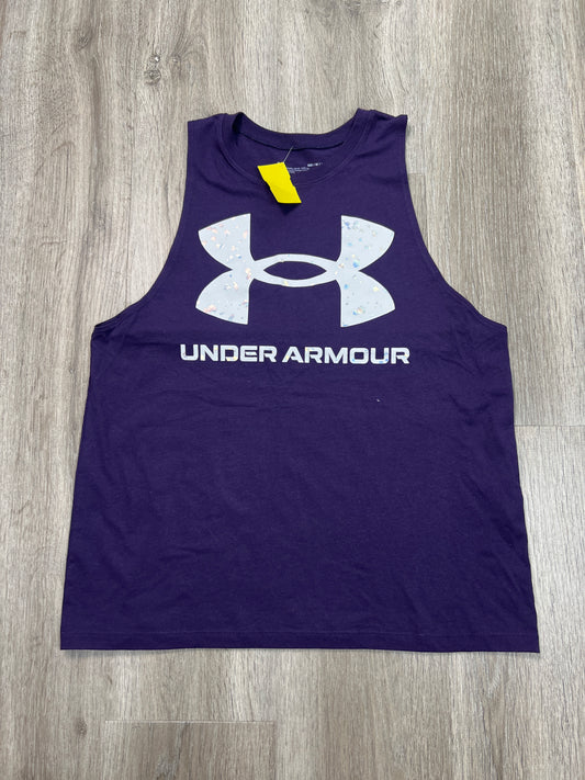 Athletic Tank Top By Under Armour In Purple, Size: M