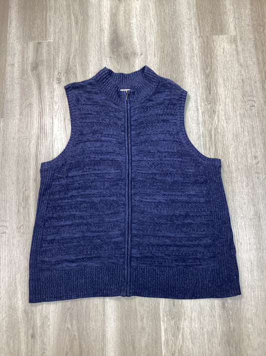 Vest Other By Cj Banks In Blue, Size: 3x