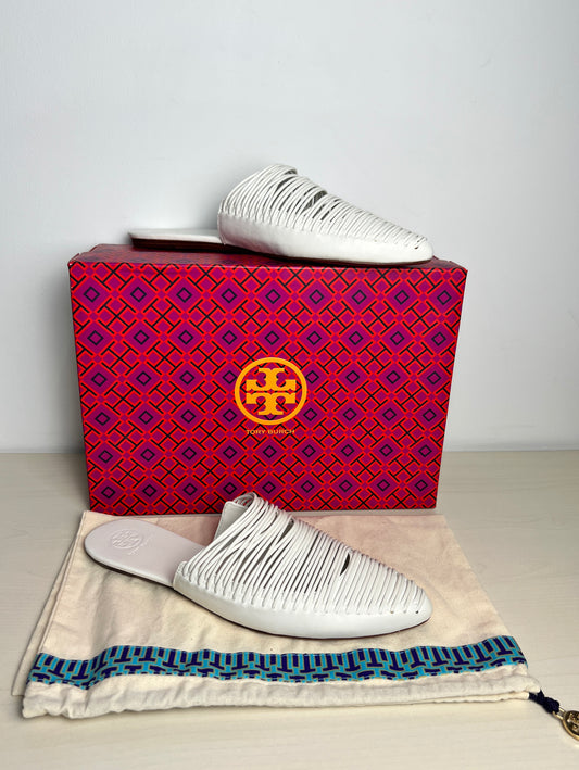 Shoes Designer By Tory Burch In White, Size: 7.5