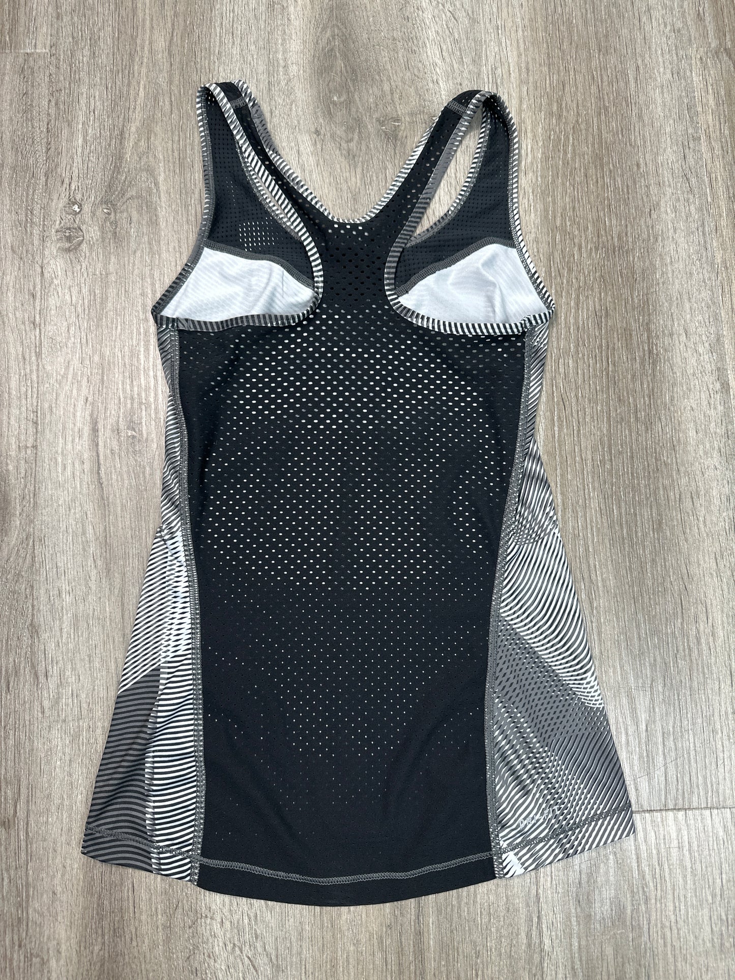 Athletic Tank Top By Nike Apparel In Black & White, Size: Xs