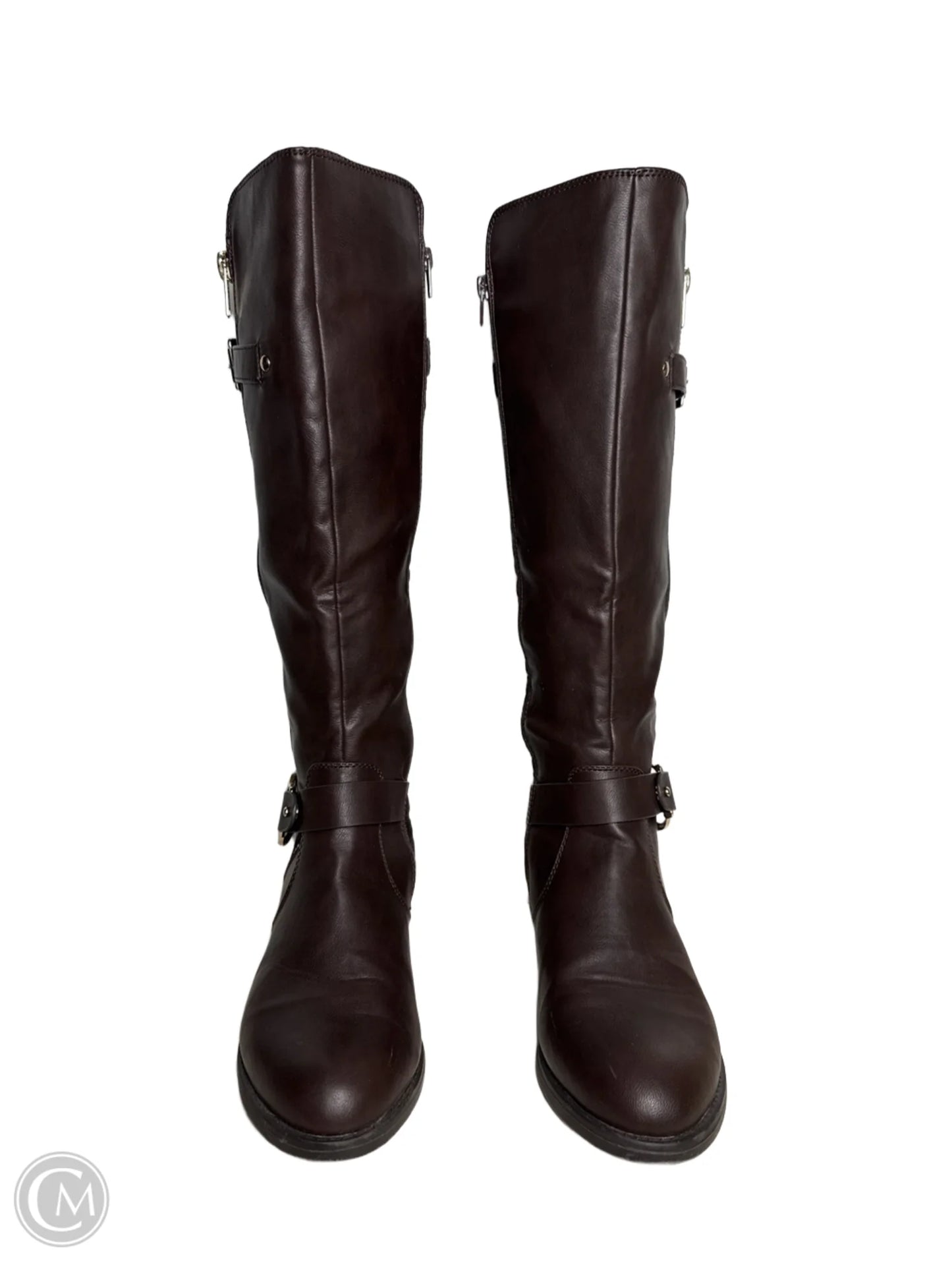 Boots Designer By Michael Kors In Brown, Size: 9